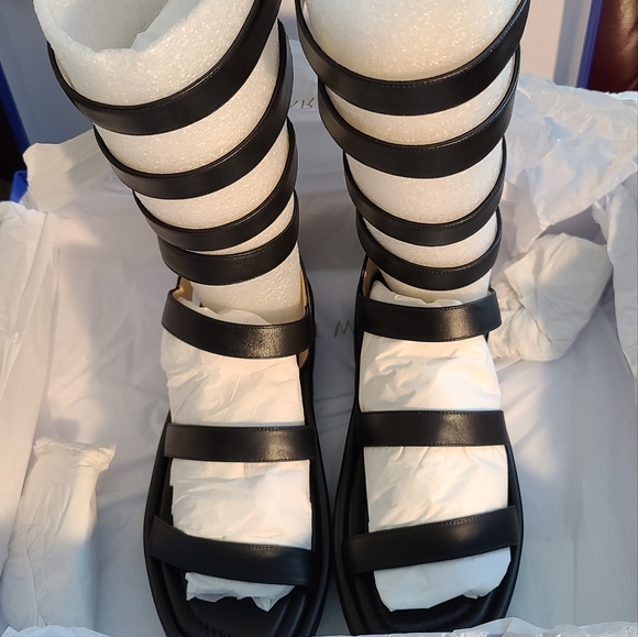 Stuart Weitzman Gala Lift Tall Sandal US 8.5 Wide BNIB - Picture 3 of 5